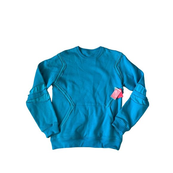 GIRBAUD Mens Blue Cutout Sweatshirt Sz L NEW with tags - Picture 3 of 6